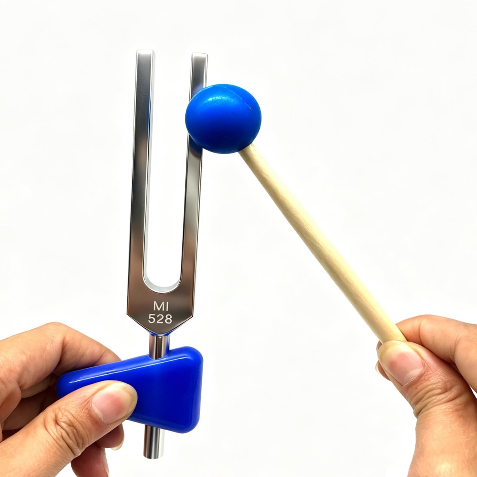 Amazon.com: 528 Hz Tuning Fork with Wooden Mallet, Silicone